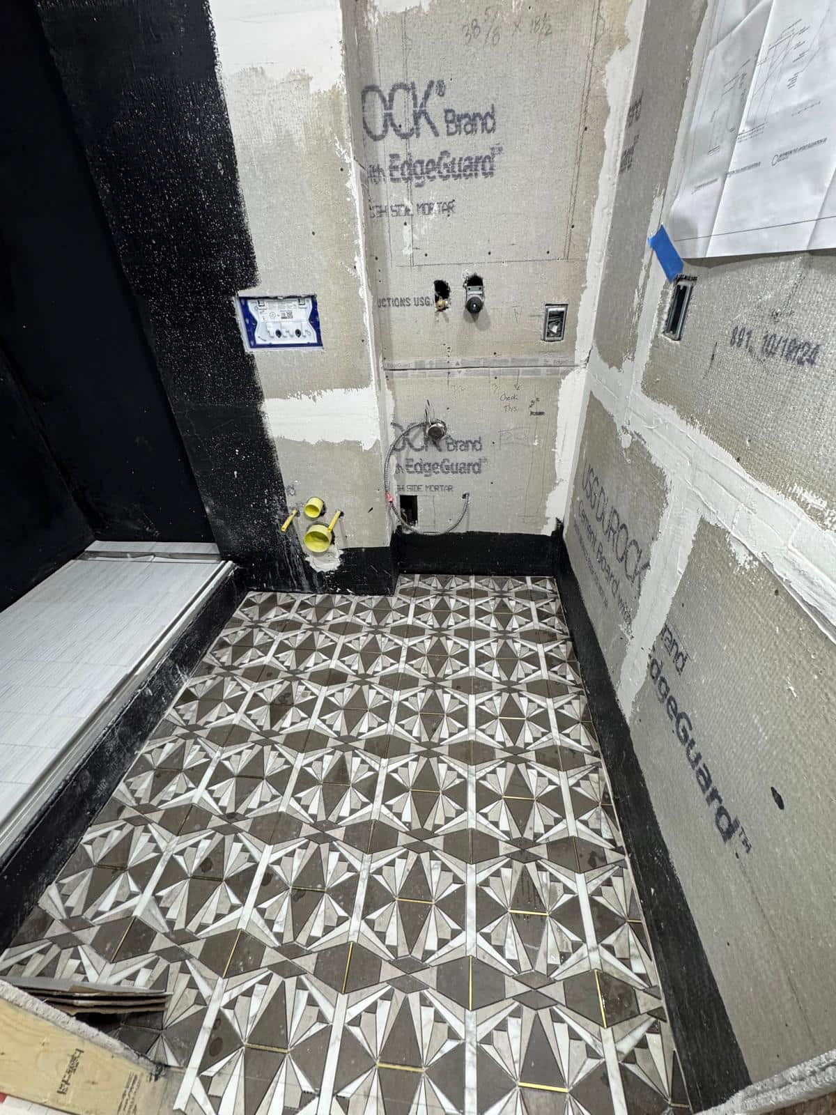 Bathroom flooring detail project photo 6 completed by LOKEIL Renovation in the New York City area.