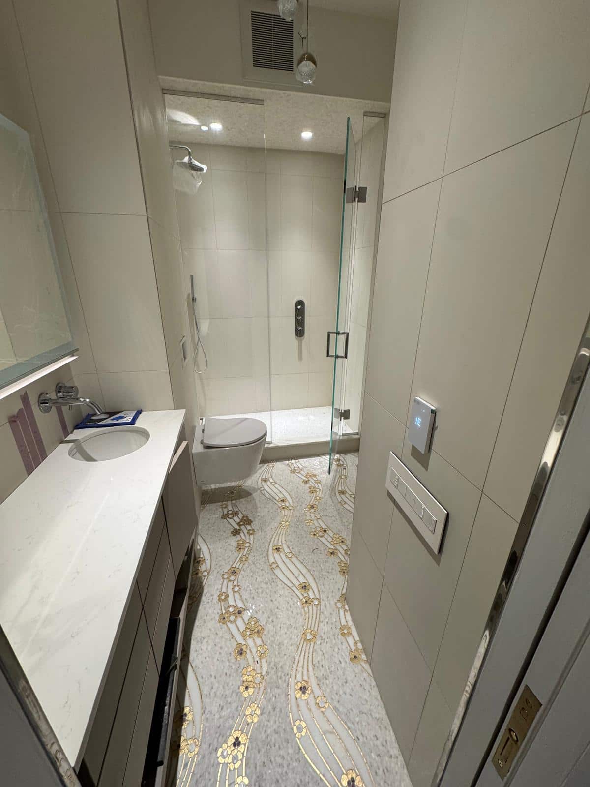 Bathroom tile detail project photo 3 completed by LOKEIL Renovation in the New York City area.